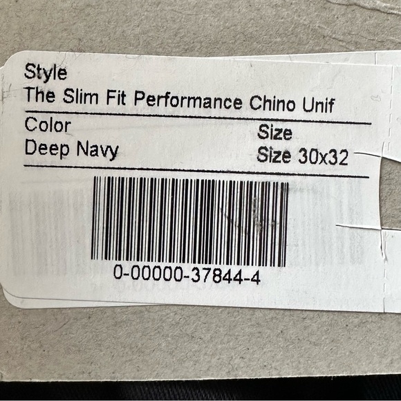 NEW EVERLANE Men’s Slim Fit The Performance Chino Uniform deep navy Size 30 x 32 - Picture 8 of 9